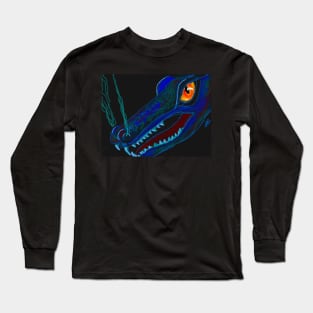 Blue Fiery Dragon! Long Sleeve T-Shirt